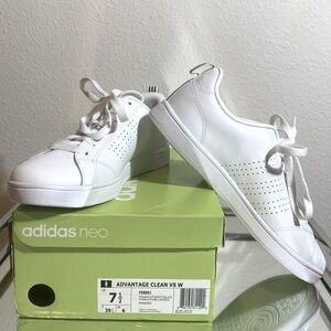 Women’s NEW Adidas Neo Advantage Clean VS W Leather Sneaker US 7-1/2 White